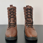 Высокие Летние Ботинки Ястреб коричневые / Легкие Кожаные Берцы размер 42 - изображение 6