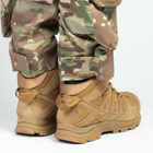 Мужские нубуковые Ботинки на износостойкой резиновой подошве / Водостойкие Берцы с мембраной койот размер 45 - изображение 3