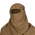 Многофункциональный маскировочный шарф - сетка CamoTec CM SFVS из прочной хлопковой ткани койот размер 200х100 - изображение 1