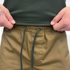 Мужские крепкие Шорты с накладными карманами и поясом на резинке рип-стоп койот размер L - изображение 4