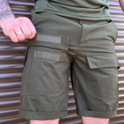 Чоловічі міцні Шорти із накладними кишенями ріп-стоп хакі розмір XL - зображення 2