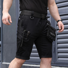 Мужские крепкие Шорты Pobedov B2 с 6-ю карманами и пряжками для крепления черные размер XL - изображение 4