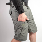 Мужские крепкие Шорты S.Archon с накладными карманами рип-стоп серые размер 2XL - изображение 5