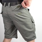 Мужские крепкие Шорты S.Archon с накладными карманами рип-стоп серые размер 3XL - изображение 7