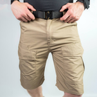 Мужские крепкие Шорты S.Archon с накладными карманами рип-стоп койот размер 2XL - изображение 3