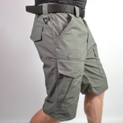 Мужские крепкие Шорты S.Archon с накладными карманами рип-стоп серые размер M - изображение 4