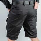 Чоловічі міцні Шорти S.Archon із накладними кишенями ріп-стоп чорні розмір XL - зображення 6