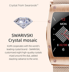 Smartwatch Kumi K18 Swarovski Gold (KU-K18/GD) - obraz 5
