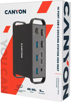 Мультипортова док-станція Canyon HDS-95ST USB-C 14-в-1 Black (CNS-HDS95ST) - зображення 5