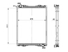 Радіатор охолодження SCANIA P,G,R,T DC11.08-DT12.12 09.04- вир-во NRF NRF (519743)