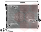 Радиатор охлаждения двигателя 3-SERIE ALL E46 AT 98-05 Van Wezel Van Wezel (06002205)