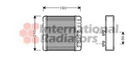 Радіатор обігрівача BMW E36/83 318>328 98-06 вир-во Van Wezel Van Wezel (06006211)