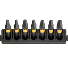 Кассета с битами DeWALT FlexTorq, L = 25 мм, биты SQ1 - 2 шт, SQ2 - 3 шт, SQ3 - 2 шт. DT70815