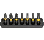 Касета з бітами DeWALT FlexTorq, L=25 мм, Pz1, Pz2 – 2 шт, Т15, Т20, Т25, Т30 DT70813