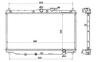 Радіатор охолодження двигуна HONDA ACCORD IV/V вир-во NRF NRF (507722)