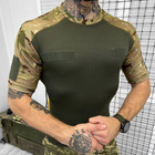 Мужская футболка CoolPass с Липучками под шевроны и Патриотическим принтом мультикам размер M - изображение 4