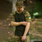 Мужская футболка Intruder Sleeve с липучками под шевроны и карманом хаки мультикам размер L - изображение 2