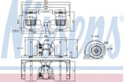 Вентилятор отопителя DAF 95 XF FT 95 XF 530 /105 MX, XE390C пр-во Nissens Nissens (87141)