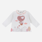 Дитяча футболка з довгими рукавами для дівчинки Chicco 09067472000000-030 80 см Біла (8059609124893) - зображення 1