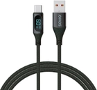 Kabel Savio CL-172 USB - USB Type-C z wyświetlaczem 1 m (SAVKABELCL-172) - obraz 1