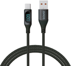 Kabel Savio CL-172 USB - USB Type-C z wyświetlaczem 1 m (SAVKABELCL-172) - obraz 1