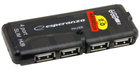 USB-хаб Esperanza USB 2.0 4-in-1 (5905784768564) - зображення 1