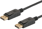 Kabel Savio CL-85 DisplayPort 1.1 1.8 m Czarny (SAVKABELCL-83) - obraz 1