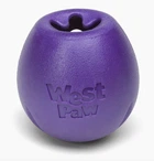 Игрушка для собак West Paw Rumbl Large Eggplant, для лакомств, фиолетовая, 10 см