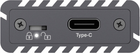 Зовнішня кишеня Icy Box для M.2 SSD NVMe (PCIe)/SATA USB 3.1 Type-C (IB-1817MC-C31) - зображення 5