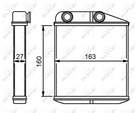 Радіатор обігріву салону NRF (54310)