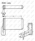 Радіатор обігріву салона NRF (58623)