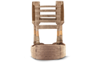 Ремінно плечова система базова U-WIN з лямками / розвантажувальна система РПС під балістичний пакет розміру М Cordura 1000 Тан - изображение 2