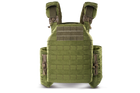 Плитоноска / тактичний жилет Plate Carrier U-WIN PRO зі швидким скиданням 250х300 з камербандами L під балістичні пакети Cordura 1000 Олива - изображение 2