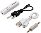 Adapter bezprzewodowy Savio TR-11/W Audio/Bluetooth 3,5 mm biały (SAVFMTRANSTR-11W) - obraz 2