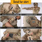 Комплект тактичний демісезонний IdoGear G3 штани ACP + сорочка UBACS + наколінники + налокітники розмір S Мультикам - зображення 9
