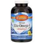 Омега-3, Elite Omega-3, Carlson Labs, смак лимона, 1600 мг, 240 капсул (CAR-01713)