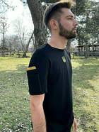 Летняя военная тактическая футболка 56 Черный - изображение 3