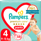 Підгузки-трусики Pampers Premium Care Pants Maxi 9-15 кг 58 шт (8001090759993) - зображення 1