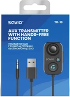 AUX-transmiter Savio TR-13 z Bluetooth i funkcją głośnomówiącą (5901986046356) - obraz 6
