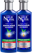 Шампунь для нормального волосся Naturaleza Y Vida Anti Loss Shampoo For Normal Hair 2x300 мл (8414002061051) - зображення 1