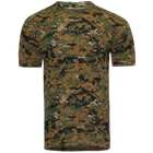 Футболка тактическая мужская летняя повседневная футболка для силовых структур S Marpat Brown TR_167S - изображение 4