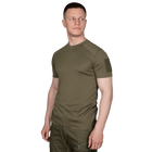 Футболка чоловіча тактична польова повсякденна футболка для спецсужб (M) Олива TR_7102 (M) - зображення 2