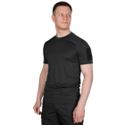 Футболка чоловіча тактична польова повсякденна футболка для спецсужб (L) Чорний TR_7094 (L) - зображення 2