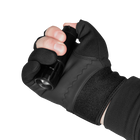 Рукавички тактичні польові універсальні рукавиці для мисливців та силових структур S Чорний TR_6605S - зображення 4