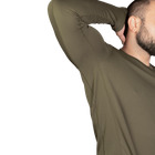 Лонгслив тактичечкий мужская футболка с длинным рукавом для силовых структур XXXL Олива TR_7044XXXL - изображение 5