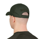 Бейсболка тактическая универсальная кепка для спецслужб CAMOTEC 6609 Олива TR_6609 - изображение 3