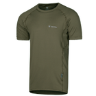 Футболка мужская тактическая полевая повседневная футболка для спецсужб (M) Олива TR_7099 (M) - изображение 1