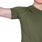 Футболка чоловіча тактична польова повсякденна футболка для спецсужб (M) Олива TR_7099 (M) - зображення 5