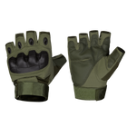 Рукавички тактичні польові універсальні рукавиці для мисливців та силових структур L Олива TR_6649L - зображення 1