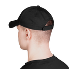 Бейсболка тактична універсальна кепка для спецслужб KOMBAT 5844 Чорний TR_5844 - зображення 3